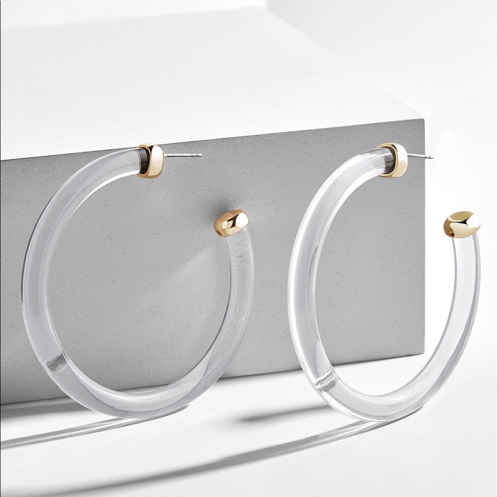 Baublebar leia resin hoop earrings